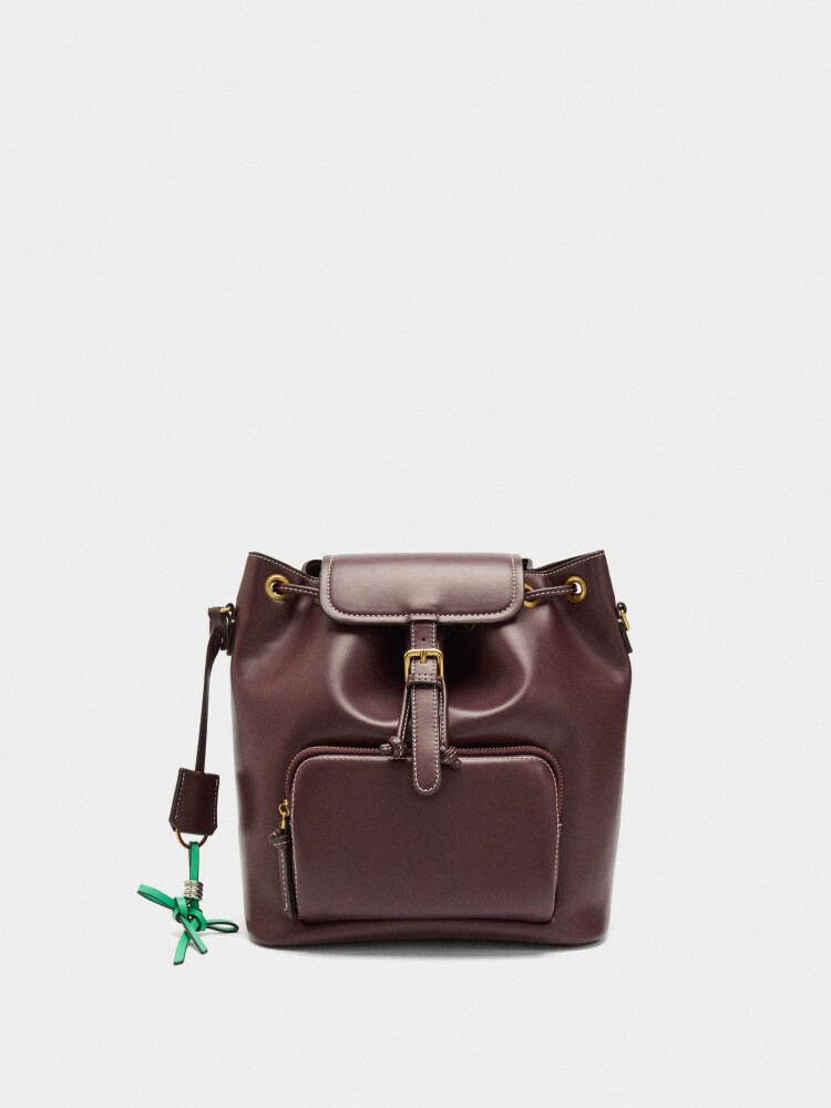 Mochila Con Alça Bandolera burdeos