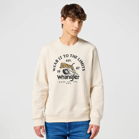 Buzo Wrangler de Hombre - CREWNECK - 112357365VINTAGEWHITE ELD