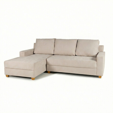 Rinconera Lucci - Tela Microfibra - Chaise izquierdo Berlin 02 (Beige)