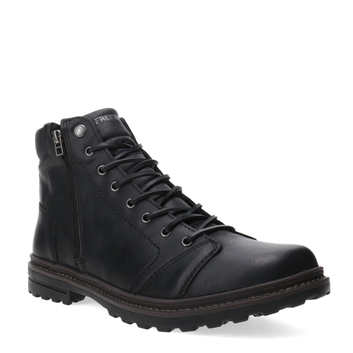 Botas de Mujer Freeway Avril Casual - Negro (Cuero Graso) 