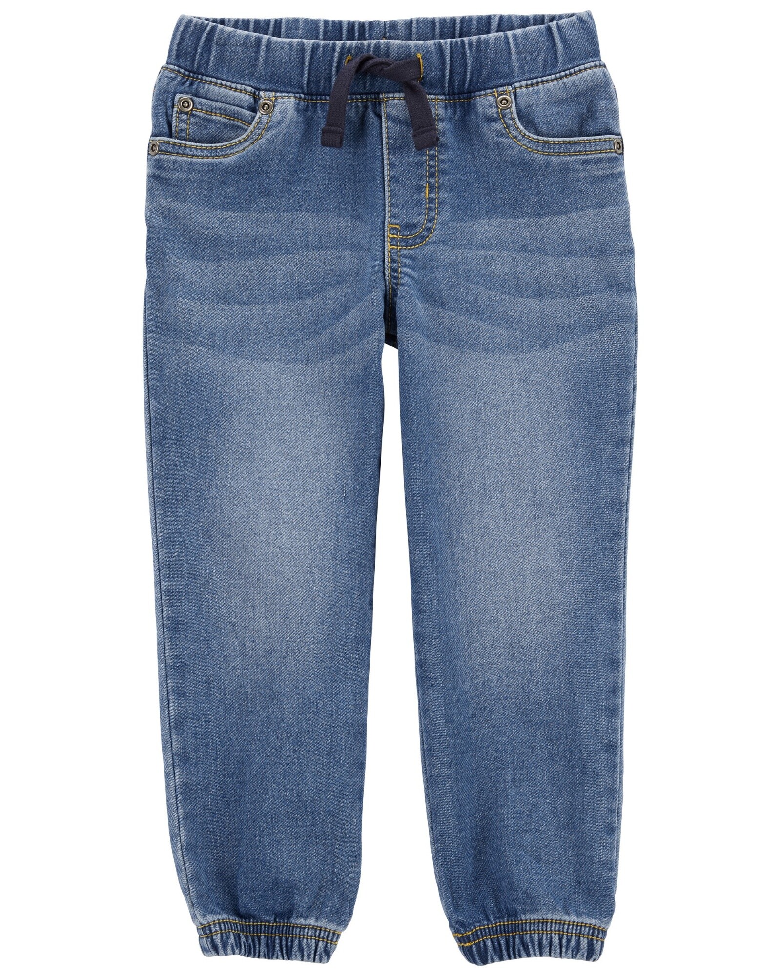 Pantalón jean con puño ceñido Sin color