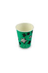 VASO POLIPAPEL 8 OZ VERDE STARS