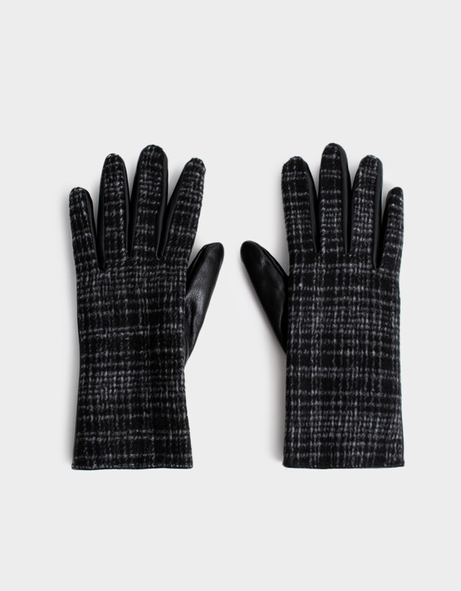 Guantes Varios Guantes Largos Camel - Estampado Escoces