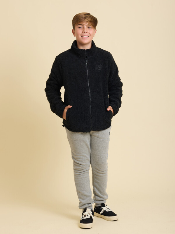 CAMPERA SAYER TEEN ( SHERPA ) RUSTY Negro
