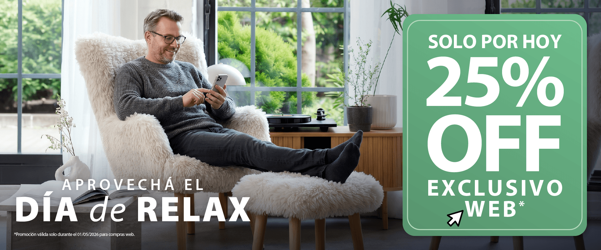 Solo por hoy - 25% OFF en TODO