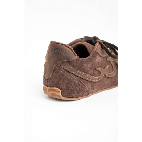 Zapatilla Combinada Chocolate