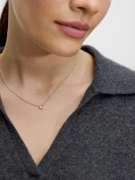 Collar Bicolor Con Estrella - Plata De Ley 925 bicolor