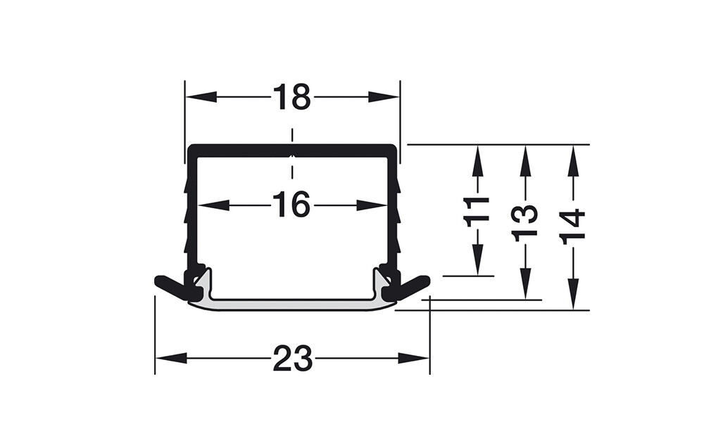 Perfil de aluminio de embutir para cita led Perfil De Aluminio De Embutir Para Cita Led
