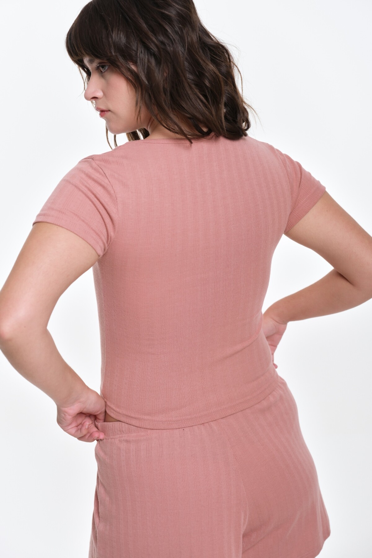 Remera Becca Rosa Palo