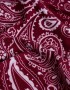 Pañuelos Raso Boho Pañuelo Paisley Burgundy - Rojo Burdeaux