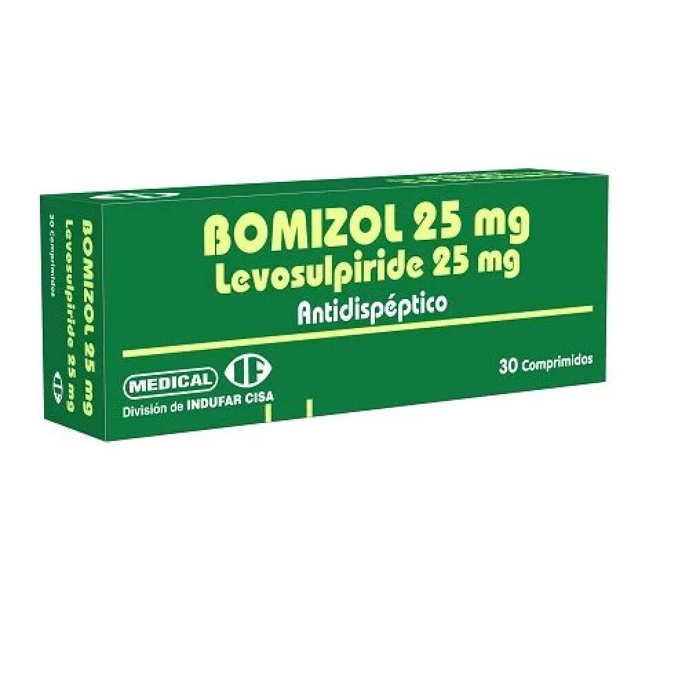BOMIZOL 25 MG. CJ X 30 COMPRIMIDOS única