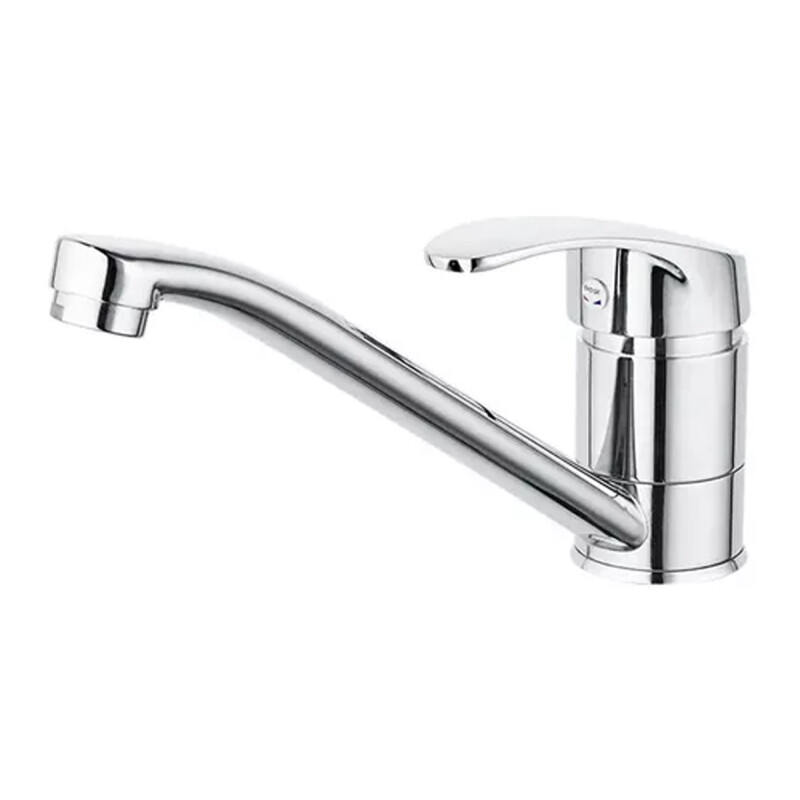 Monocomando mesada de cocina acero inox PLATEADO