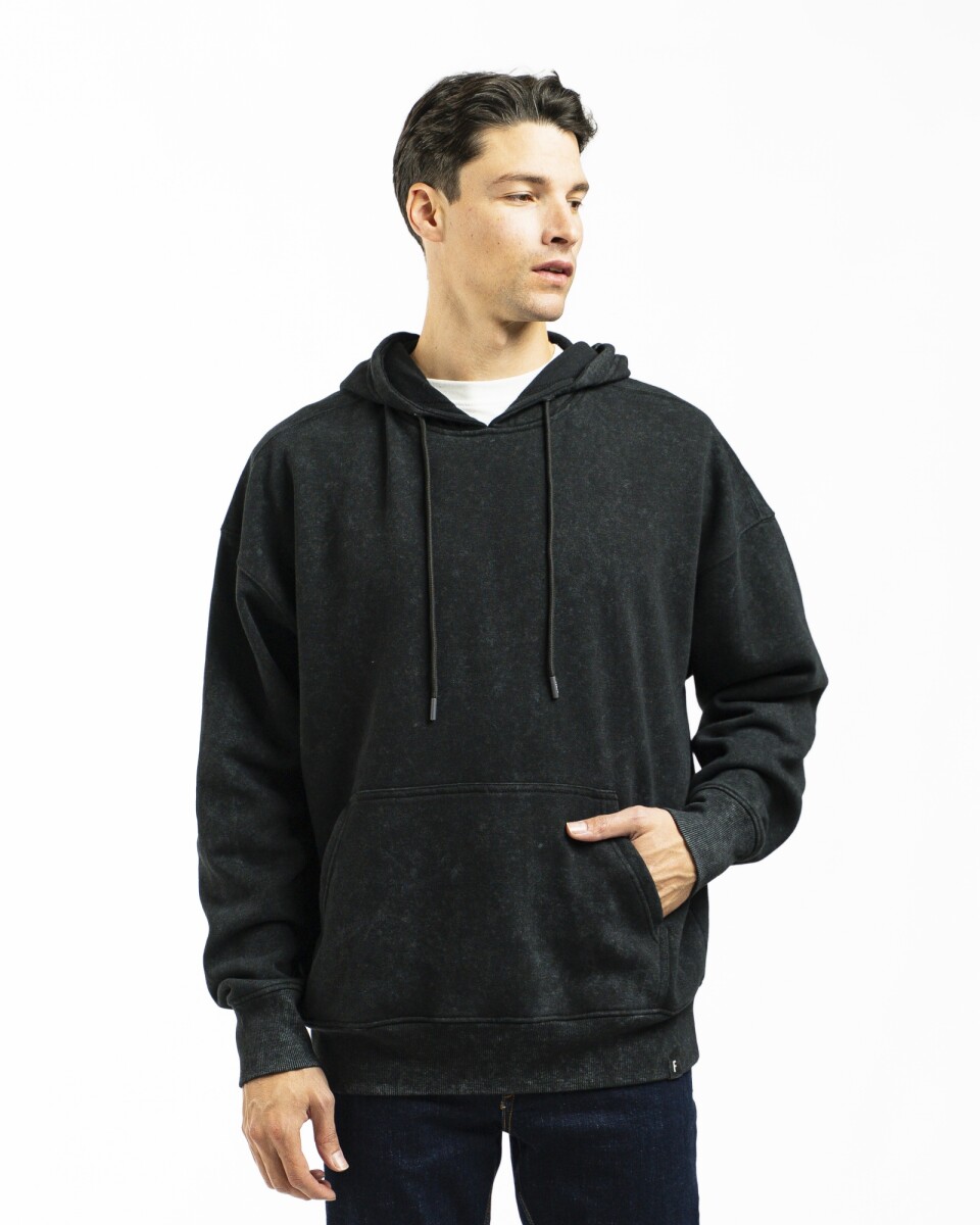 Canguro de Felpa Oversize California - Negro 