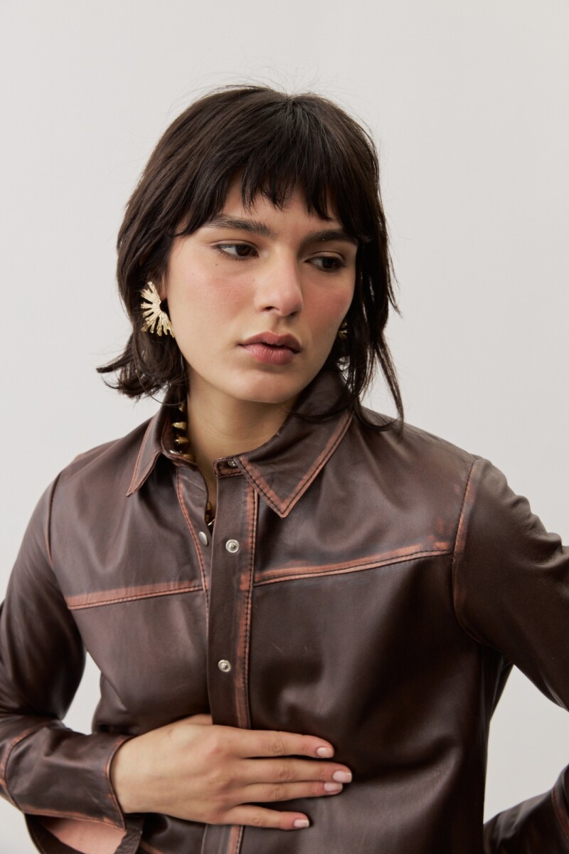 Camisa Ronchamp MARRON