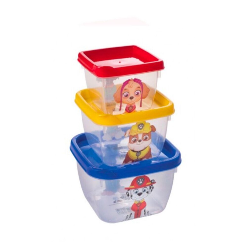 Set x3 tupper diseños paw patrol