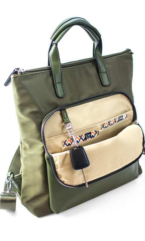 MOCHILA IBIZA VERDE MILITAR