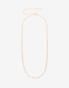Collares Cortos Metal Collar Cadena Torzada - Dorado