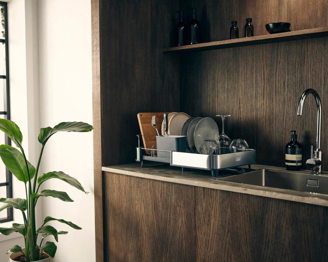 Escurridor extensible - con recubrimiento antihuellas Escurridor extensible - con recubrimiento antihuellas