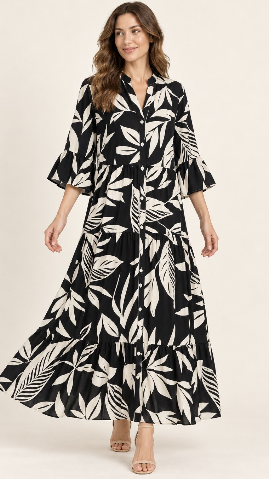 VESTIDO CAMISERO MERY Negro