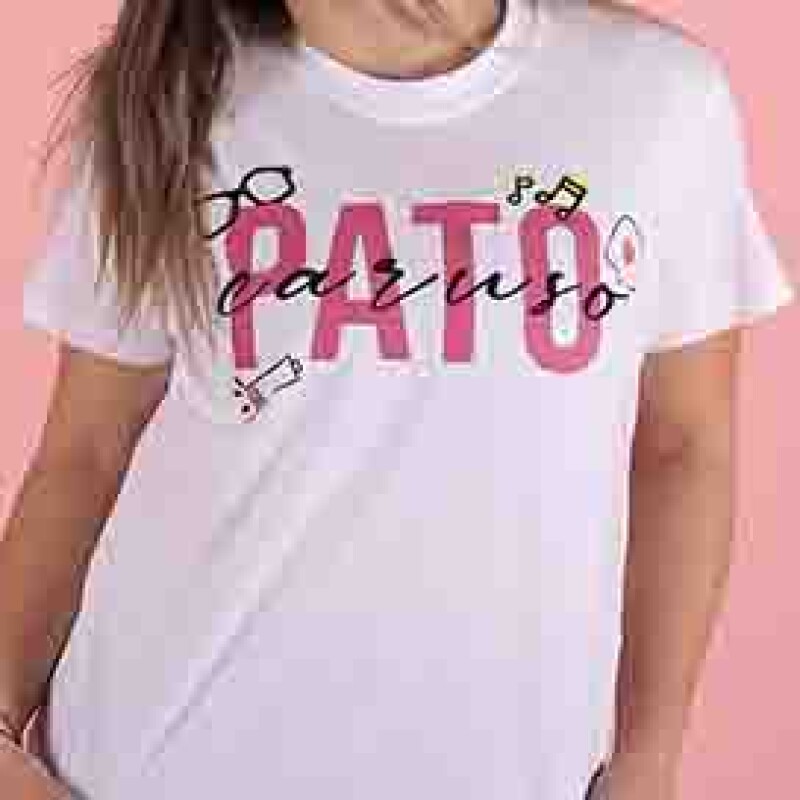 Remera de Mujer You are the tik to my tok Pato Caruso Blanco