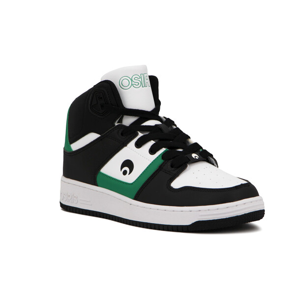 Osiris Zapatilla Hombre Casual Mustang- White/black/green Blanco-negro