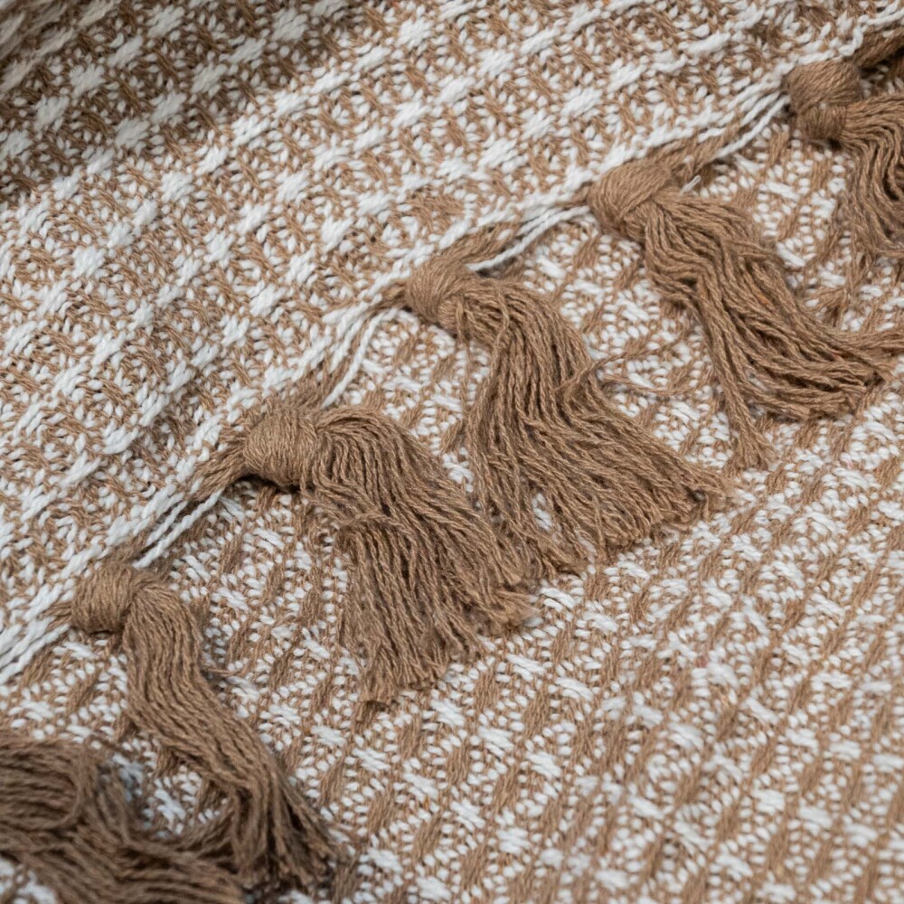 THROW MITTI 125*150 ALGODON BEIGE
