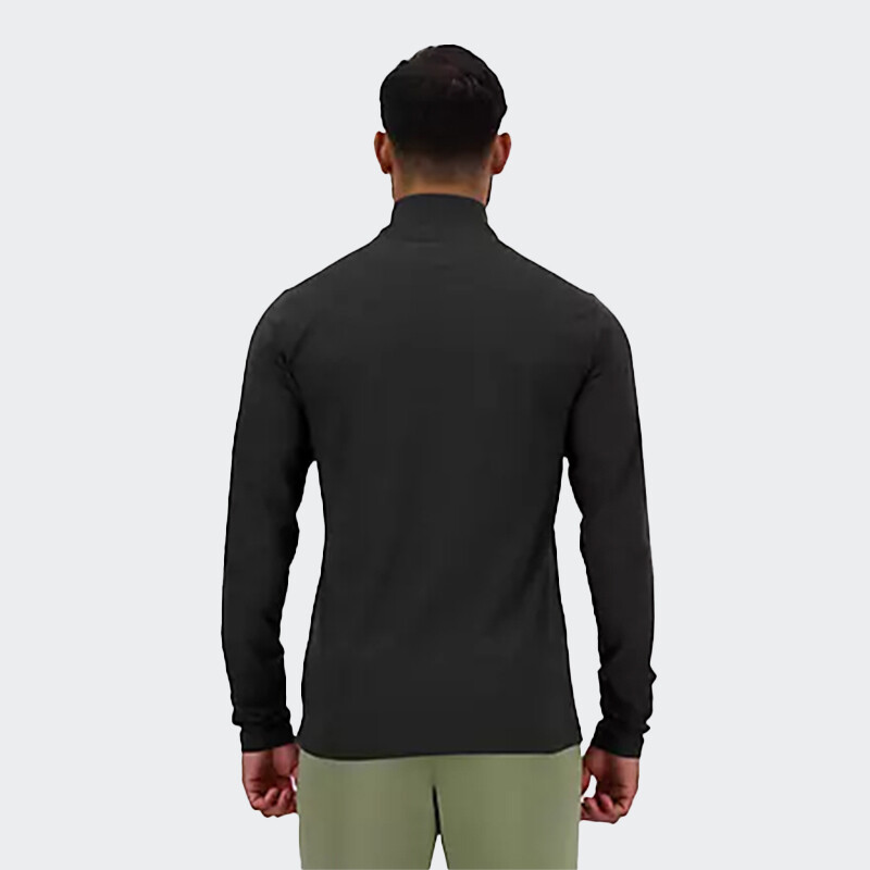 Buzo New Balance Space Dye 1/4 ZIP Negro