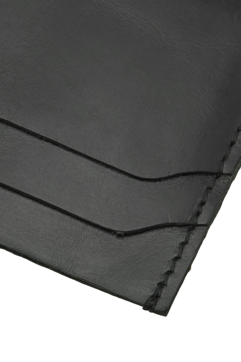 Billetera Side De Piel Black