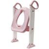 Reductor de inodoro con escalera set entrenamiento BUBA rosa