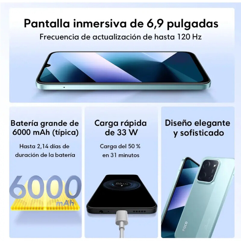 CELULAR POCO C85 8G 256G -Pant.6.9” N/A