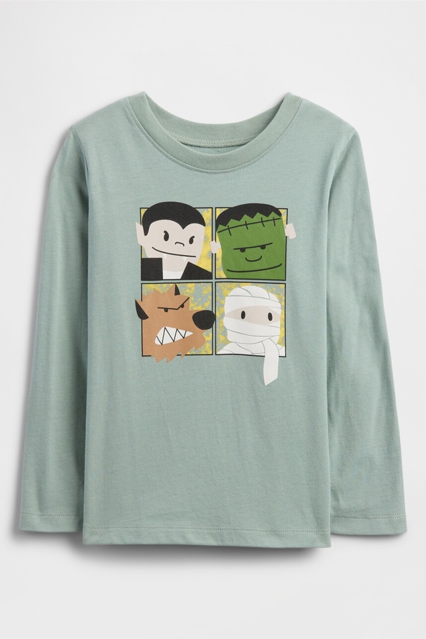 Remera Gràfico Toddler Niño Iceberg Green 16-5808