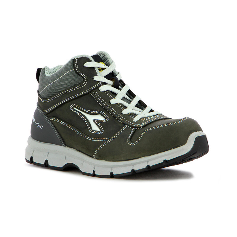 DIADORA Safety Shoes UPPER PU OUTSOLERUN MID S3S Gris Oscuro