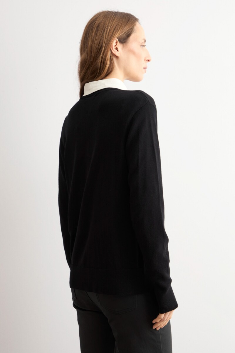 Cardigan básico negro
