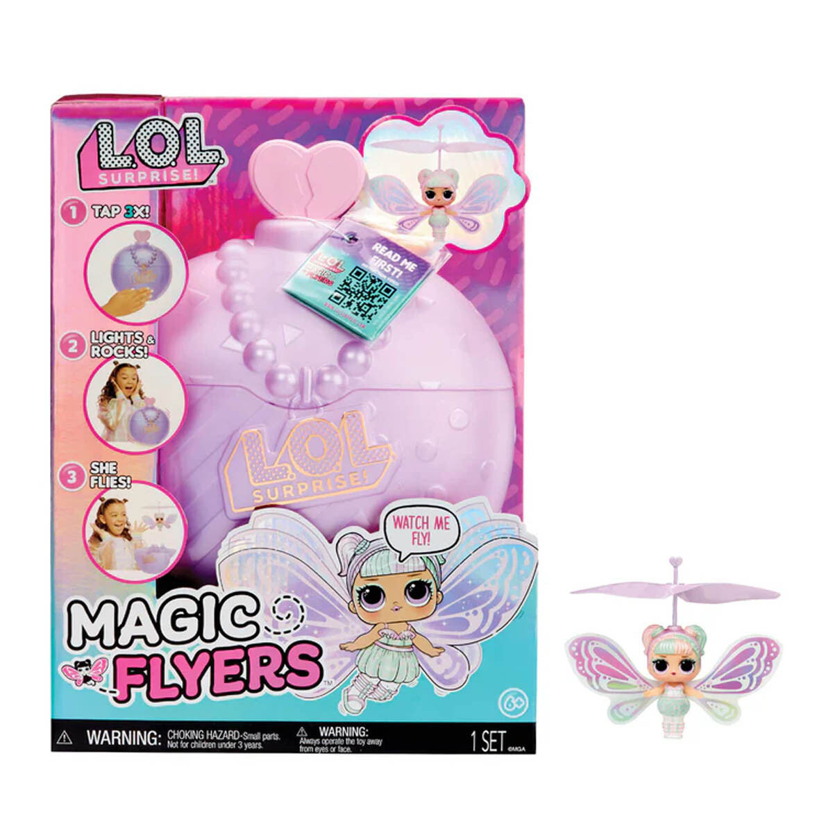 Muñeca voladora guiada a mano LOL Surprise Magic Flyers - Sweetie Fly 