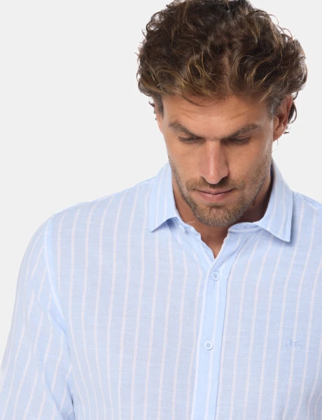 CAMISA DE LINO Azul
