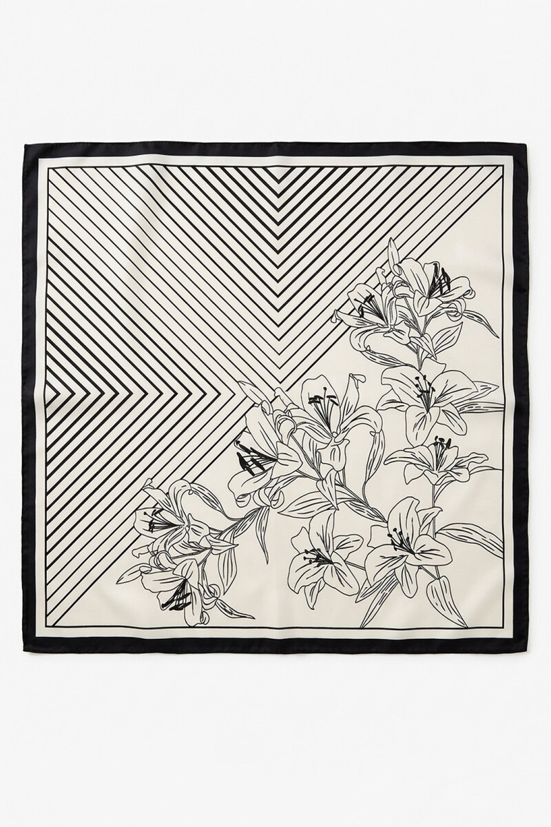 FOULARD RAYAFLOR NEGRO