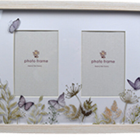 PORTARRETRATO MULTIPLE 2 FOTOS 40X30X2CM MADERA EFECTO 3D PARA FOTO 10X15CM 27646 PORTARRETRATO MULTIPLE 2 FOTOS 40X30X2CM MADERA EFECTO 3D PARA FOTO 10X15CM 27646