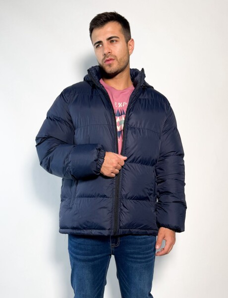 Campera de nylon oversize Taka Azul