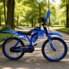 Bicicleta Estilo Moto Cross con Roncador Rodado 20" AZUL