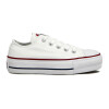 Championes Converse Chuk Taylor Plataforma Blanco-rojo