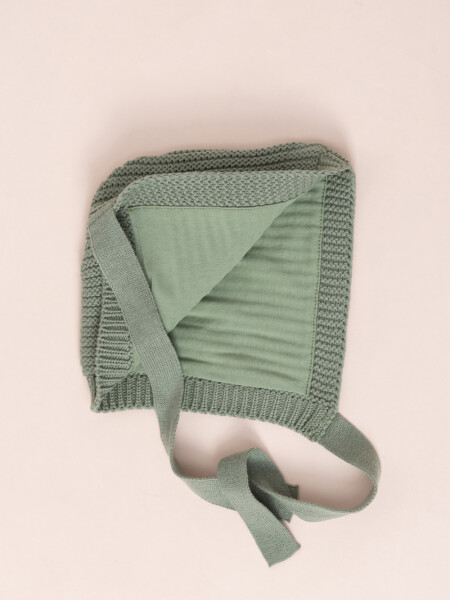 Gorro abrigado con orejas Verde