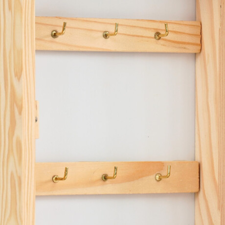 Porta llaves de bamboo con puerta de vidrio Porta llaves de bamboo con puerta de vidrio