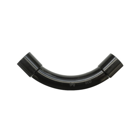 Curva 90° estanco Tubo-Tubo Ø25mm negro Tuboform C36210