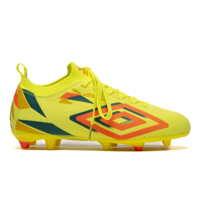 Futbol Cancha JR(FG) - Umbro - UMBRO CHAMPION HIT HG de Niños - 20206502 Lima-naranja