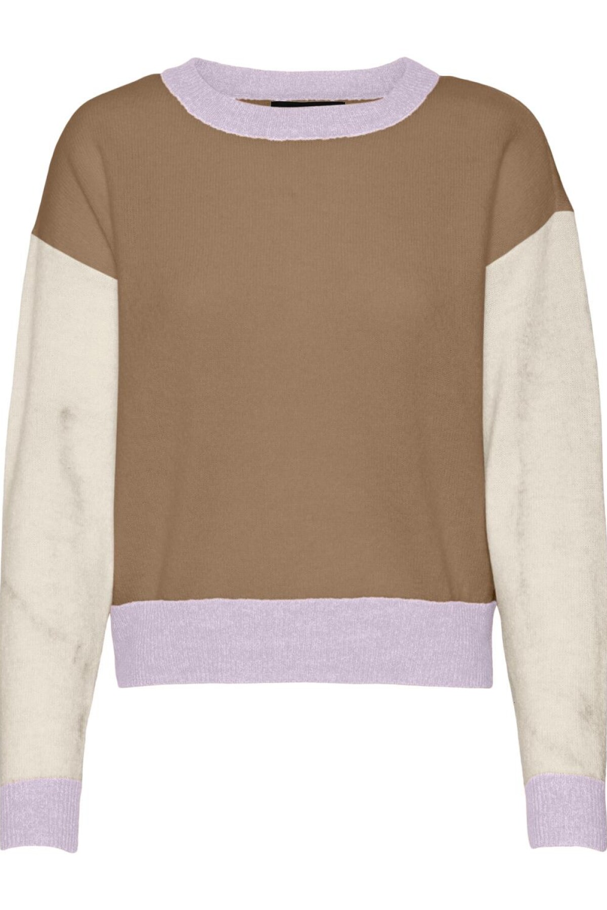 Sweater Vigga Color Block Lavender Fog