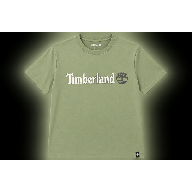 Remera Timberland Linear Logo Short Sleev Sage A5UPQBQ0 Remera Timberland Linear Logo Short Sleev Sage A5UPQBQ0