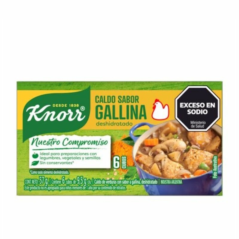 CALDO KNORR 6UNI GALLINA Caldo Knorr 6uni Gallina