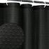 Cortina De Baño Ducha De Vinilo Plástico Varios Diseños Variante Color Negro
