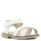 Sandalia de Niña Mini Miss Carol ARIS con velcro Blanco