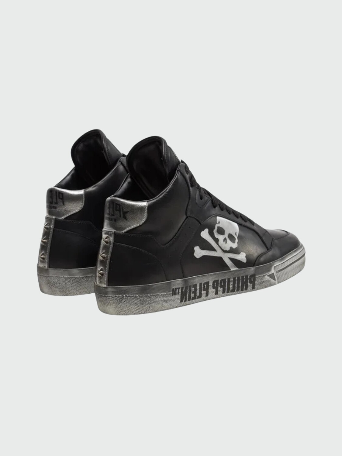 PHILIPP PLEIN - zapatillas negras Retrokickz™ de cuero Negro